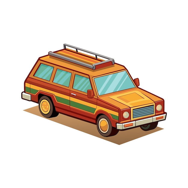 Concepto realista de ilustración vectorial de vehículos de automóviles