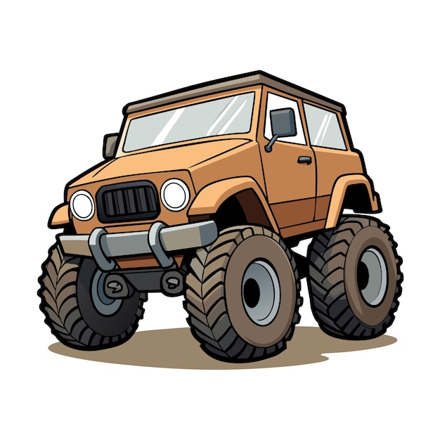 Concepto realista de ilustración vectorial de vehículos de automóviles