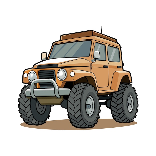 Concepto realista de ilustración vectorial de vehículos de automóviles