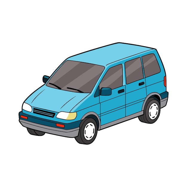 Concepto realista de ilustración vectorial de vehículos de automóviles