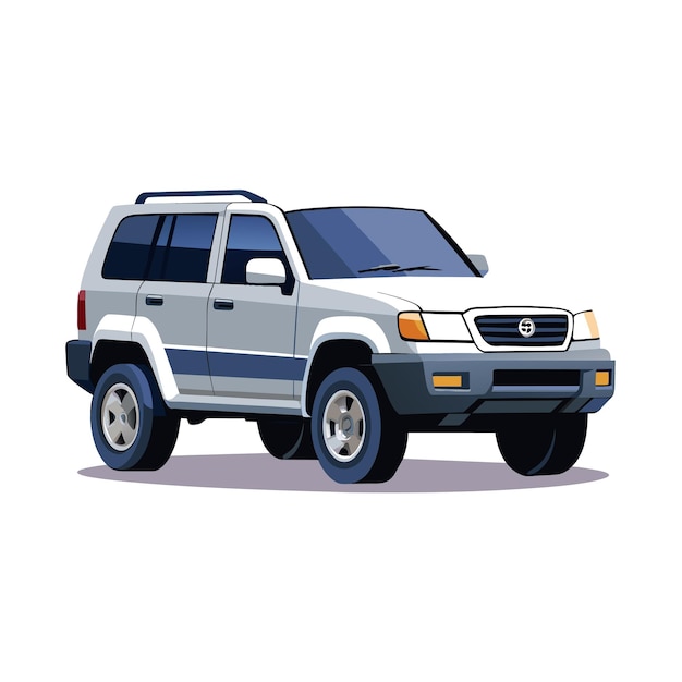 Concepto realista de ilustración vectorial de vehículos de automóviles