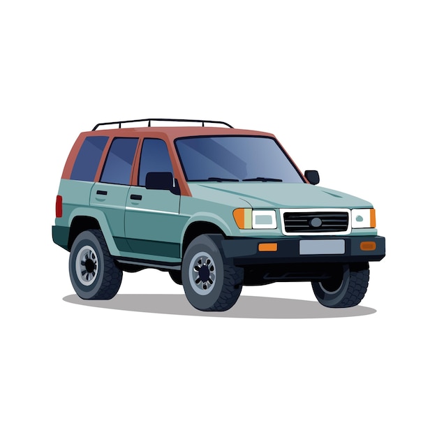 Concepto realista de ilustración vectorial de vehículos de automóviles
