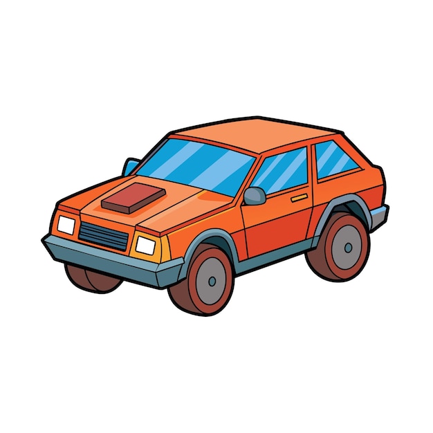 Concepto realista de ilustración vectorial de vehículos de automóviles