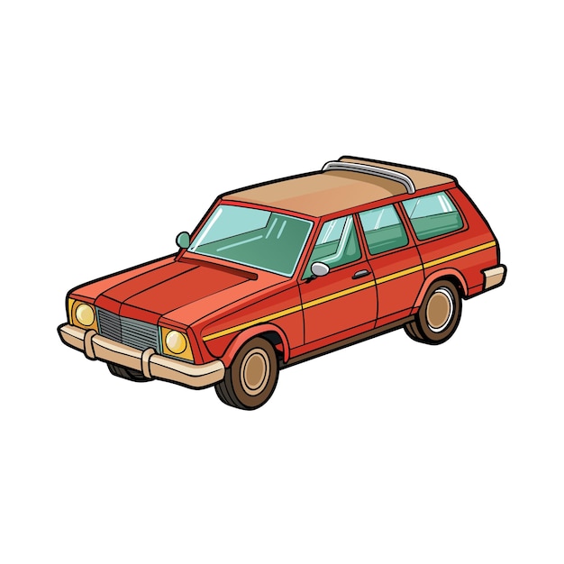 Concepto realista de ilustración vectorial de vehículos de automóviles