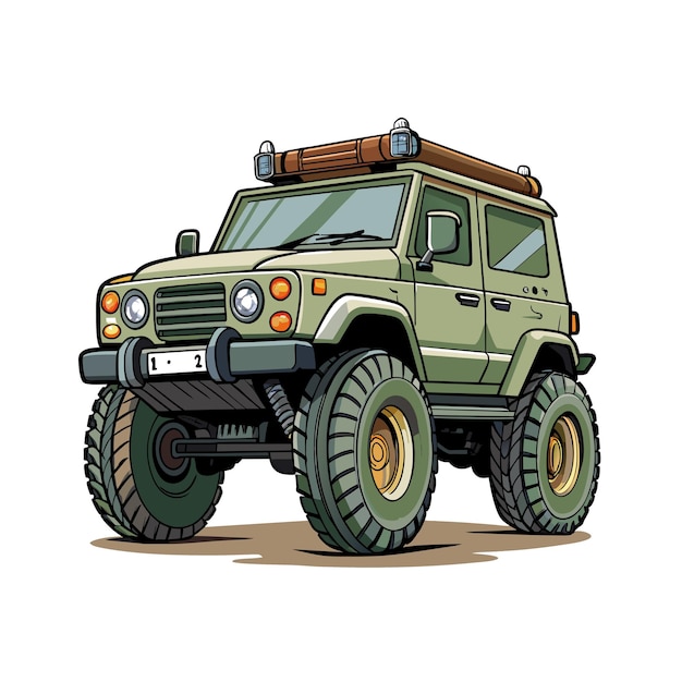 Concepto realista de ilustración vectorial de vehículos de automóviles