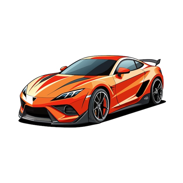 Concepto realista de ilustración vectorial de vehículos de automóviles