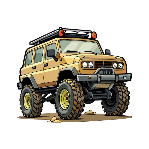 Concepto realista de ilustración vectorial de vehículos de automóviles