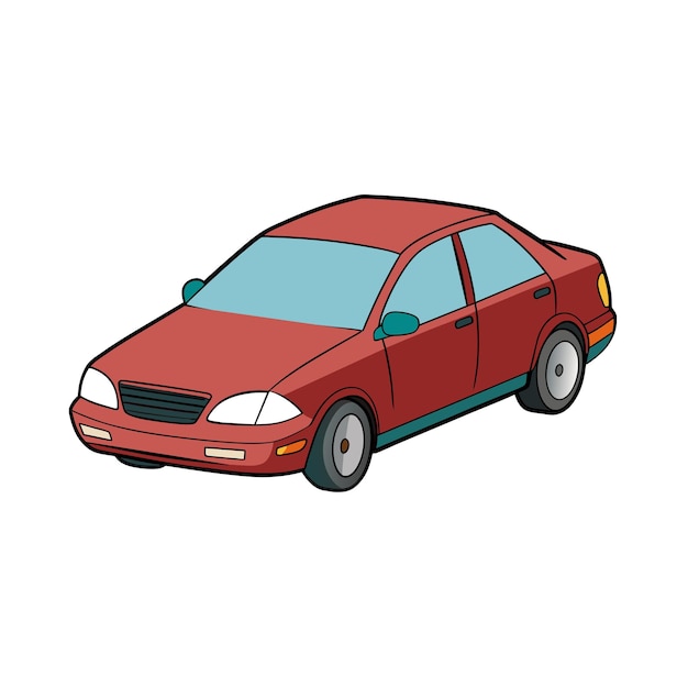 Concepto realista de ilustración vectorial de vehículos de automóviles