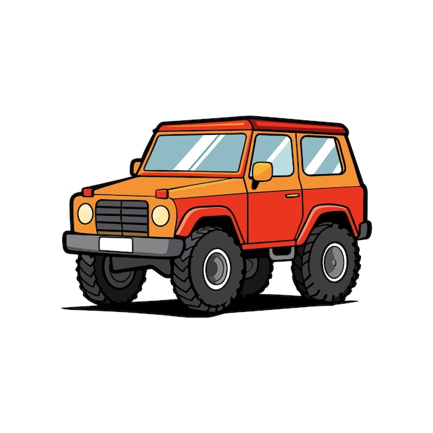 Concepto realista de ilustración vectorial de vehículos de automóviles