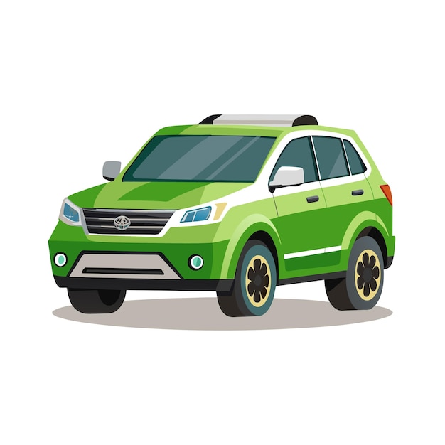 Concepto realista de ilustración vectorial de vehículos de automóviles