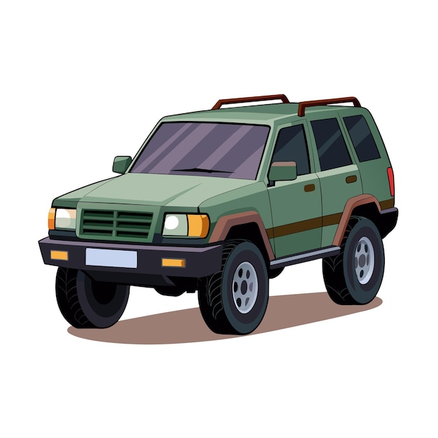 Concepto realista de ilustración vectorial de vehículos de automóviles