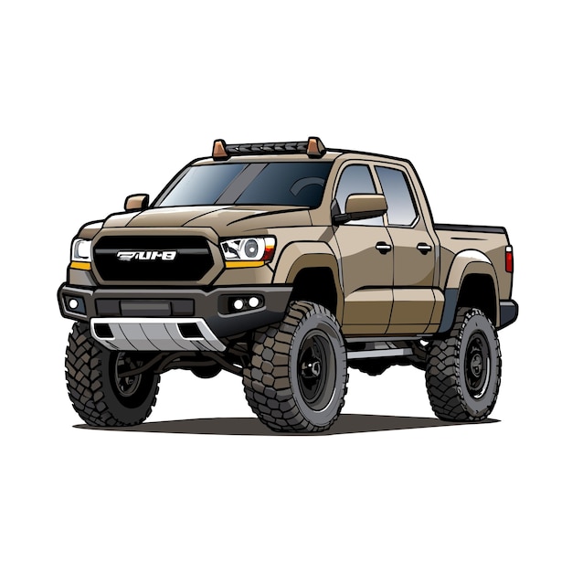 Concepto realista de ilustración vectorial de vehículos de automóviles