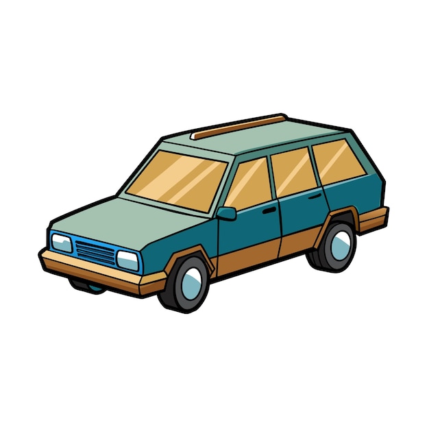 Concepto realista de ilustración vectorial de vehículos de automóviles