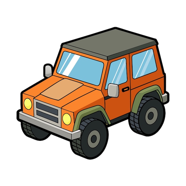 Concepto realista de ilustración vectorial de vehículos de automóviles