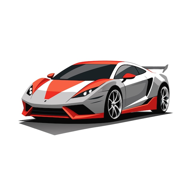 Concepto realista de ilustración vectorial de vehículos de automóviles