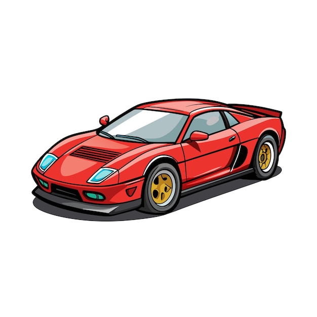 Concepto realista de ilustración vectorial de vehículos de automóviles