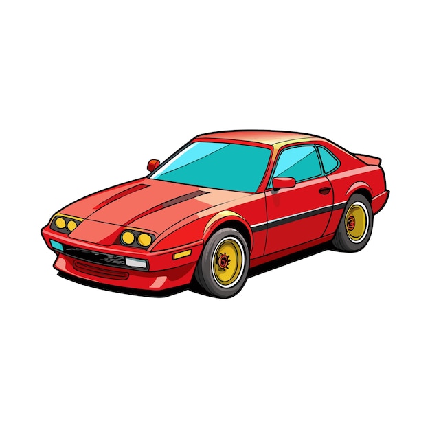 Concepto realista de ilustración vectorial de vehículos de automóviles