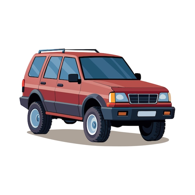 Concepto realista de ilustración vectorial de vehículos de automóviles