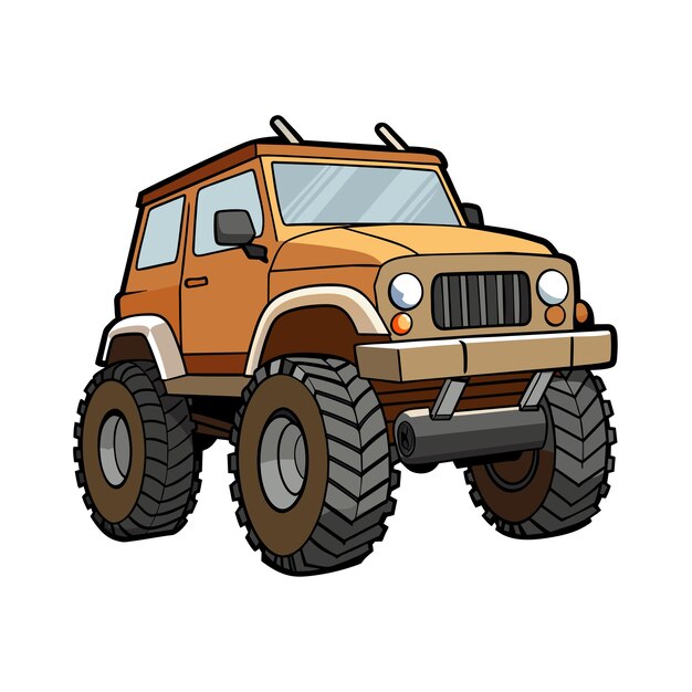 Concepto realista de ilustración vectorial de vehículos de automóviles