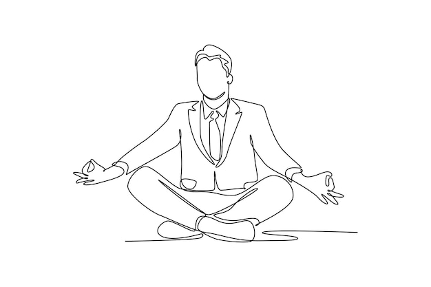 Concepto de recursos humanos Ilustración gráfica vectorial de diseño de dibujo de línea única