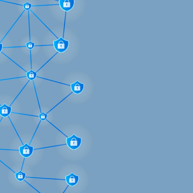 concepto de red de conexión de ciberseguridad empresarial Vector