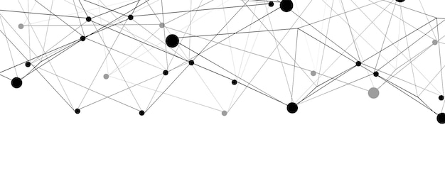Concepto de red neuronal Células conectadas con enlaces Proceso de alta tecnología Fondo futurista abstracto