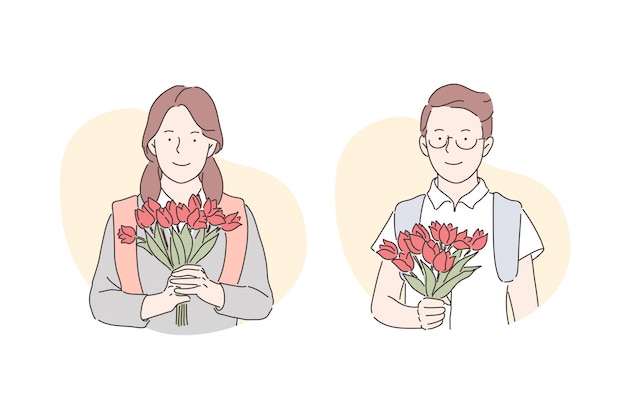 concepto de regalo de felicitación de San Valentín
