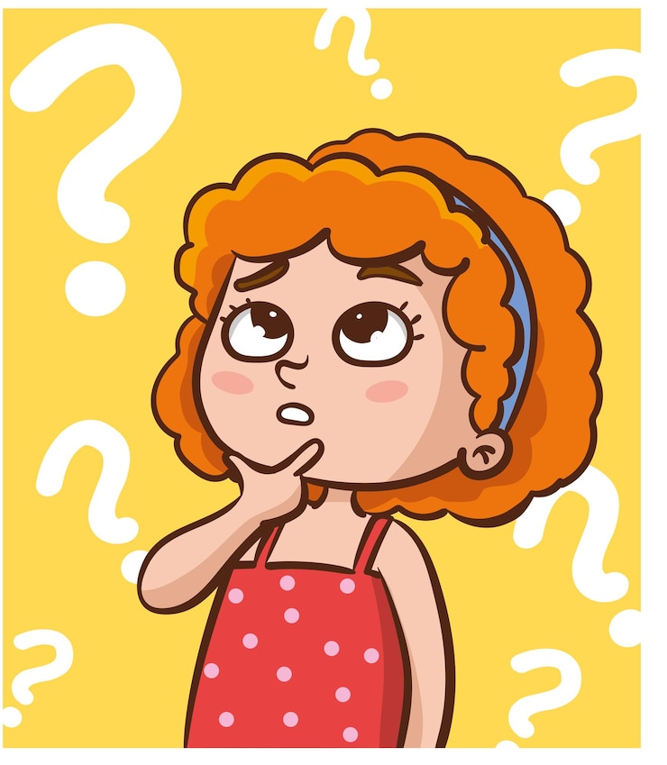 Vector concepto de resolución de problemas niño lindo niño pensativo hacer preguntas niño confundido y feliz de entender
