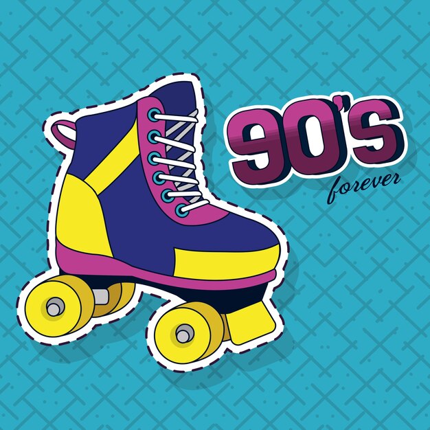 Concepto retro de los 90