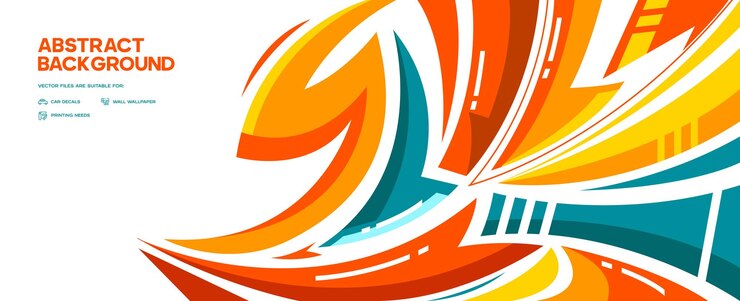 Vector concepto de rotulación de vehículo premium de color brillante