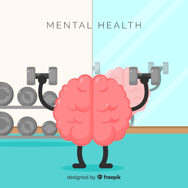 Vector concepto de salud mental