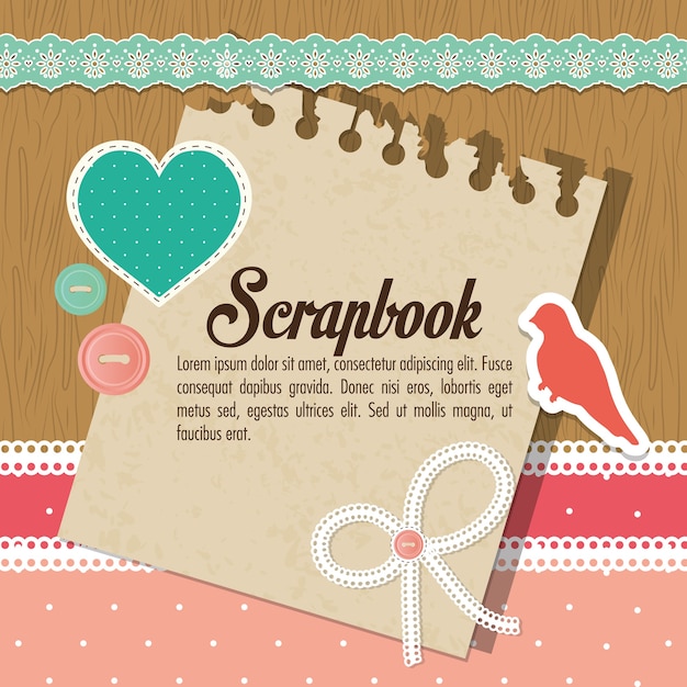 Concepto de Scrapbook