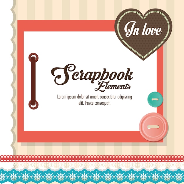 Concepto de Scrapbook