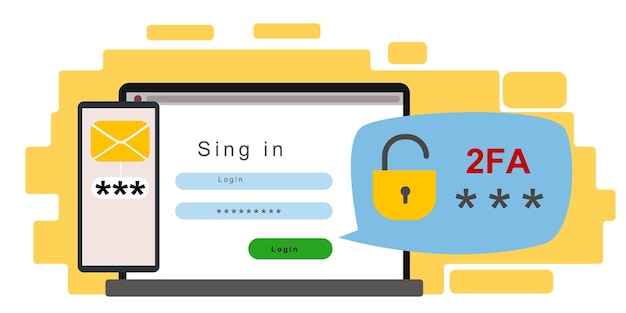 El concepto de seguridad de autenticación de dos factores