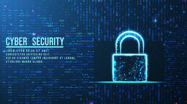 Concepto de seguridad de bloqueo de candado Big data cloud computing Internet de las cosas IOT AI network