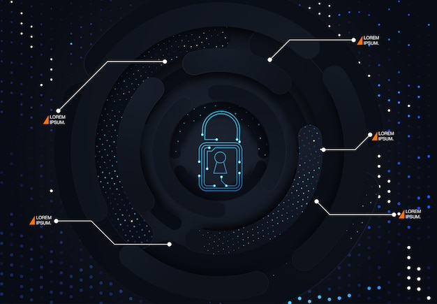 Concepto de seguridad tecnológica