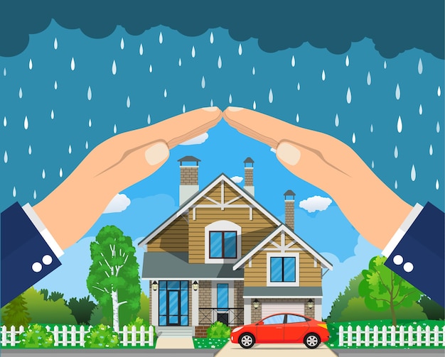 Concepto de seguro de vivienda