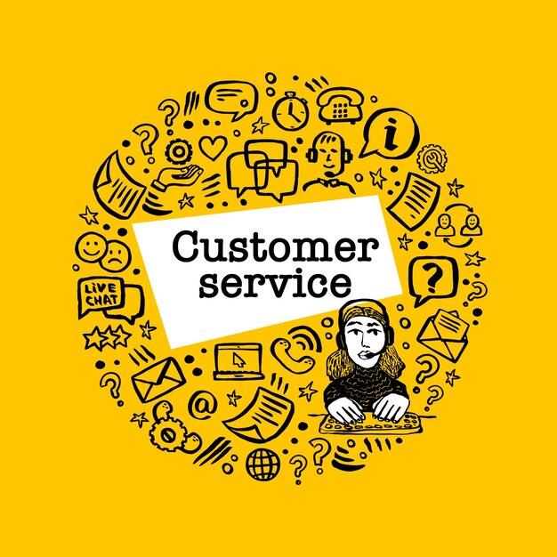 Concepto de servicio al cliente