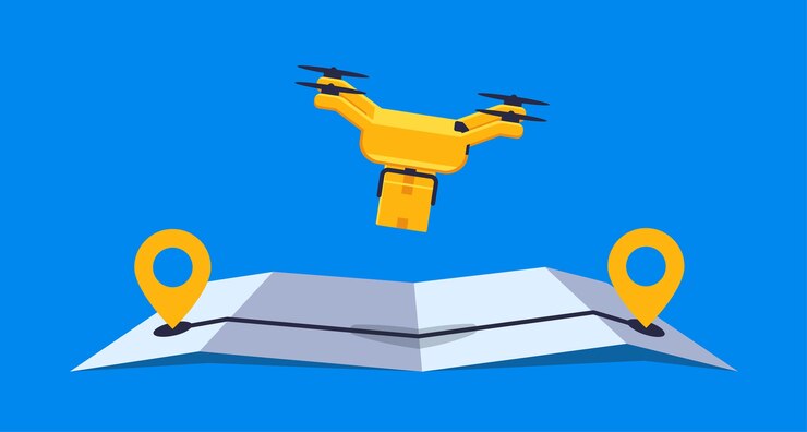 Vector concepto de servicio de entrega en línea