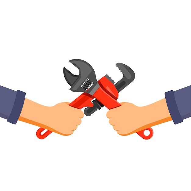 Concepto de servicio de fontanería