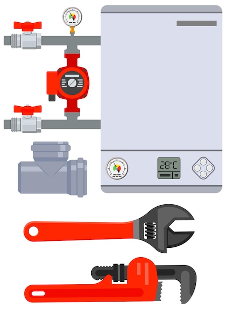 Concepto de servicio de fontanería