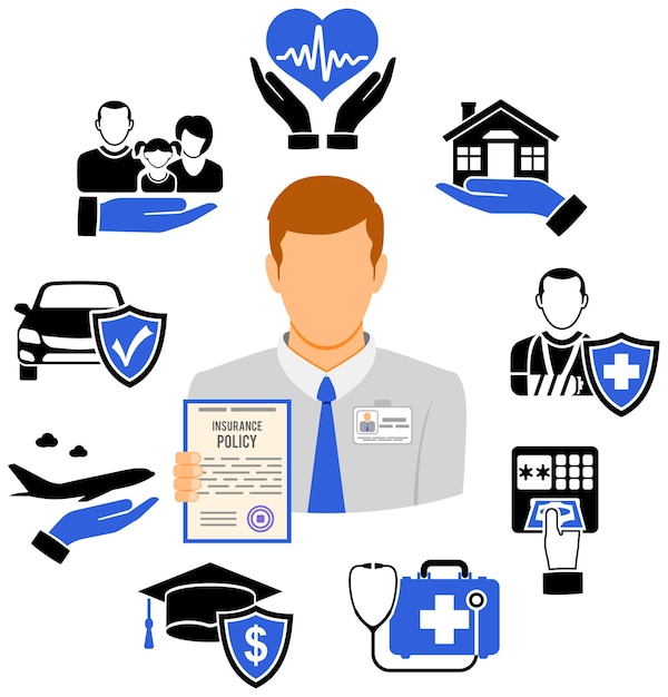 Concepto de servicios de seguros