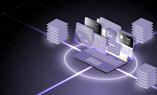Concepto de SIM integrado. Nueva tecnología de comunicación móvil.