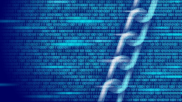 Concepto de símbolo empresarial blockchain. Seguridad de la información de las finanzas de la red de conexión en cadena. . Comercio electrónico de tecnología global en línea