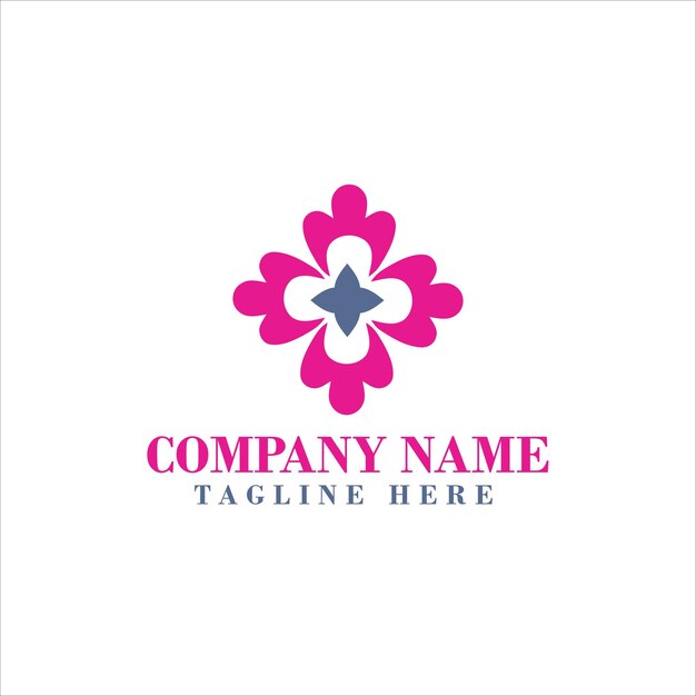 Concepto simple de diseño de logotipo de boutique Vector Premium