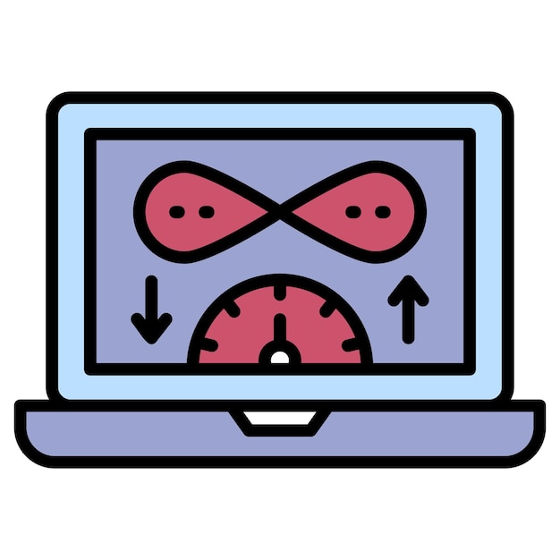 Concepto de tasa de transferencia de datos ilimitada recursos ilimitados isp vector de ancho de banda cloud computing y web