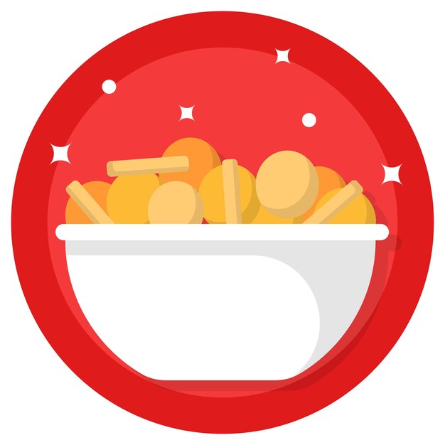 El concepto del tazón de ensalada de patatas Erdapfelsalat patata diseño de icona vectorial de ensalada símbolo de la cocina alemana