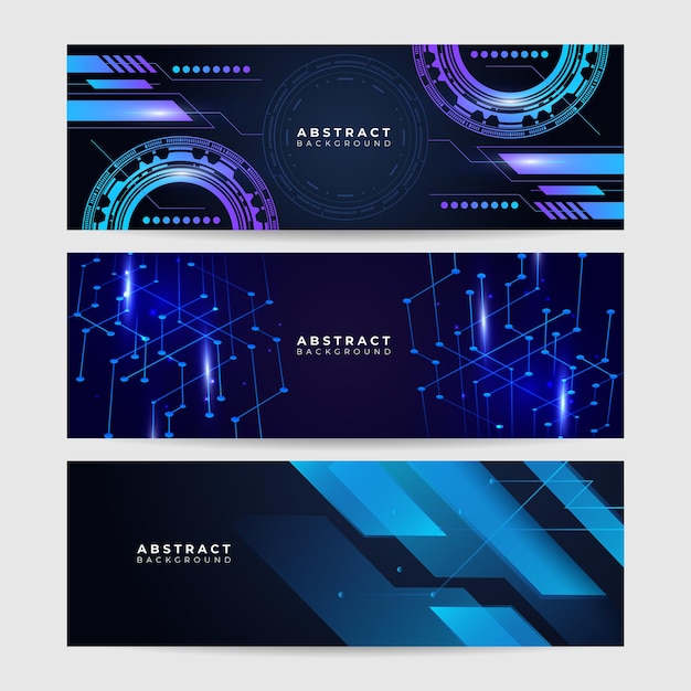 Concepto de tecnología abstracta Placa de circuito Fondo de color de computadora alta Ilustración vectorial