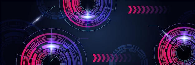 Concepto de tecnología abstracta Placa de circuito Fondo de color de computadora alta Ilustración vectorial