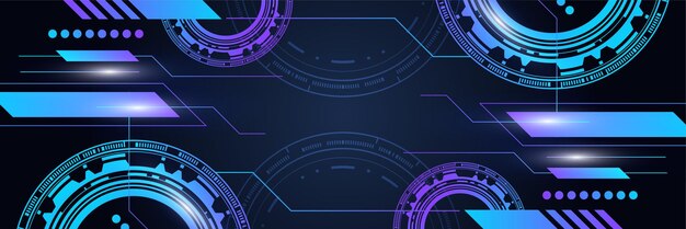 Concepto de tecnología abstracta Placa de circuito Fondo de color de computadora alta Ilustración vectorial